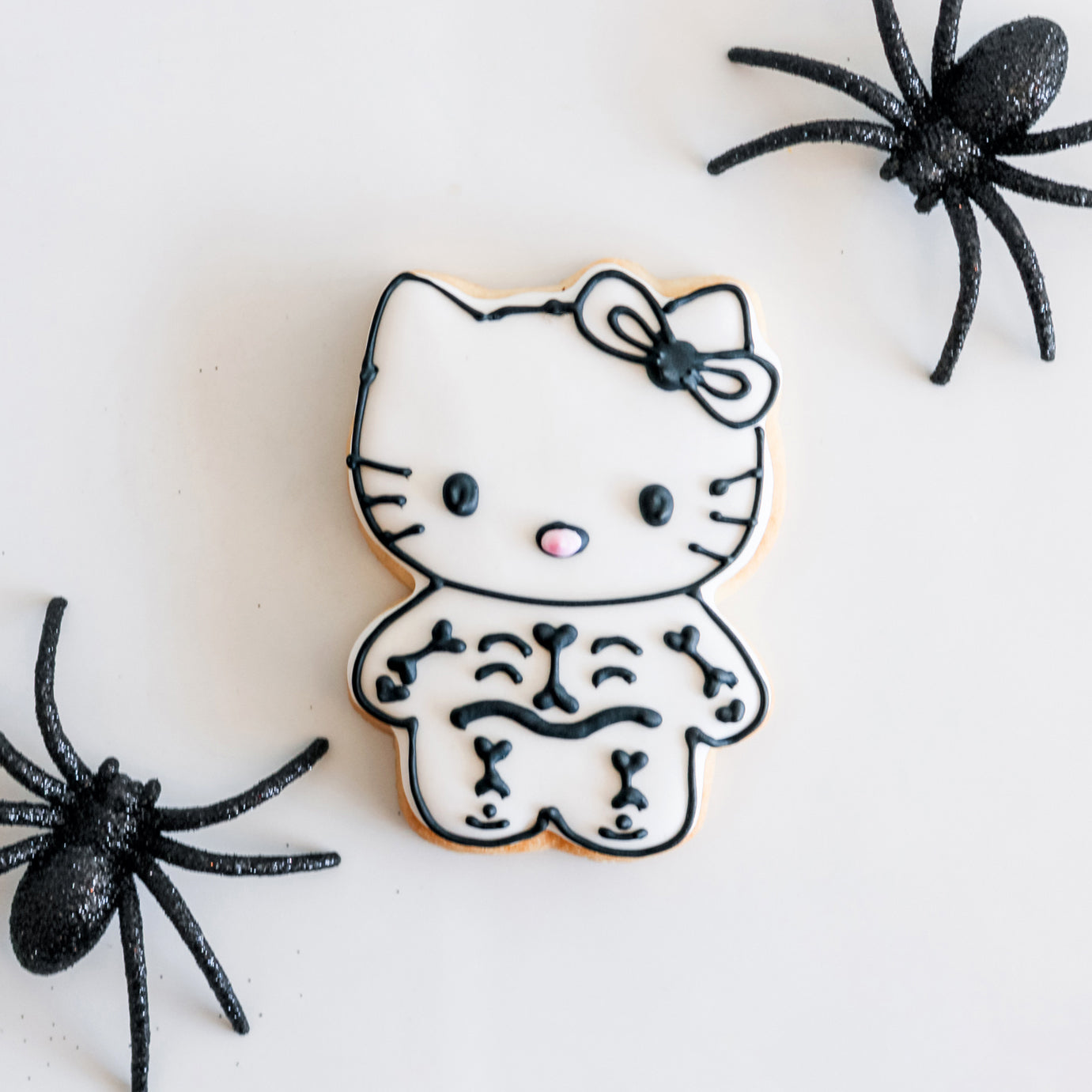 6 Hello Kitty Skeleton Sugar Cookies