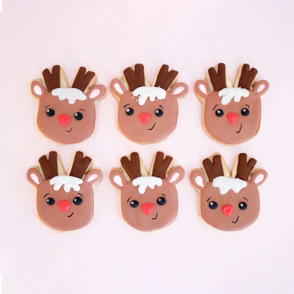 6 Rudolph Sugar Cookies