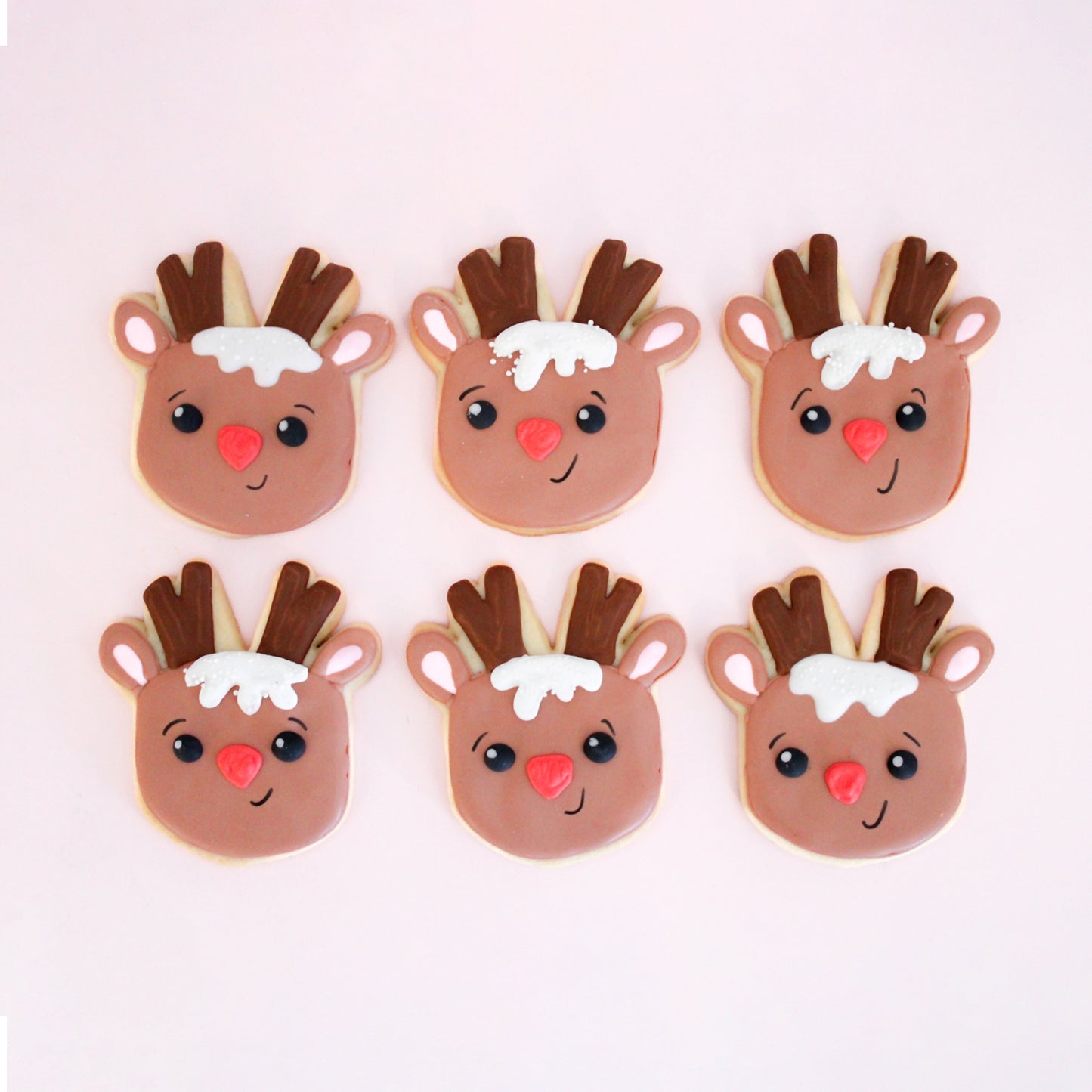 6 Rudolph Sugar Cookies