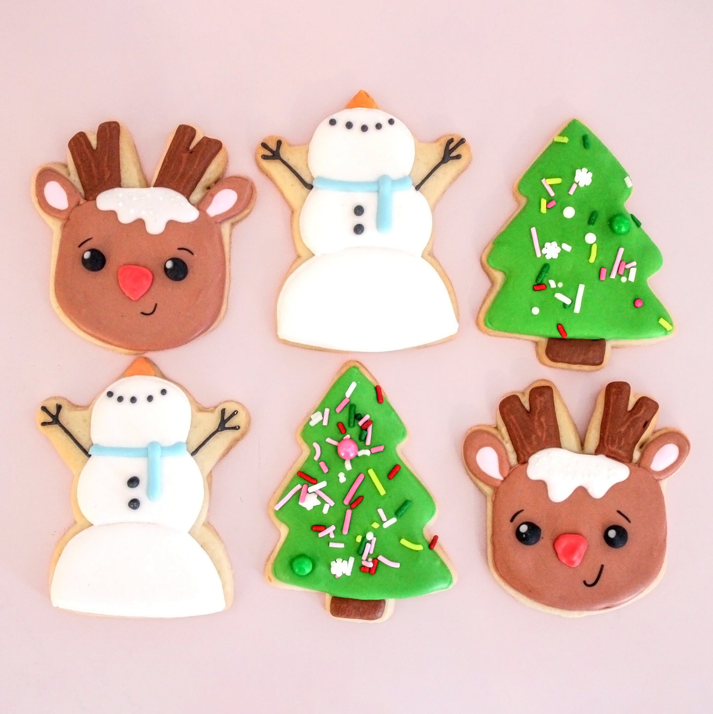 6 Christmas Sugar Cookies