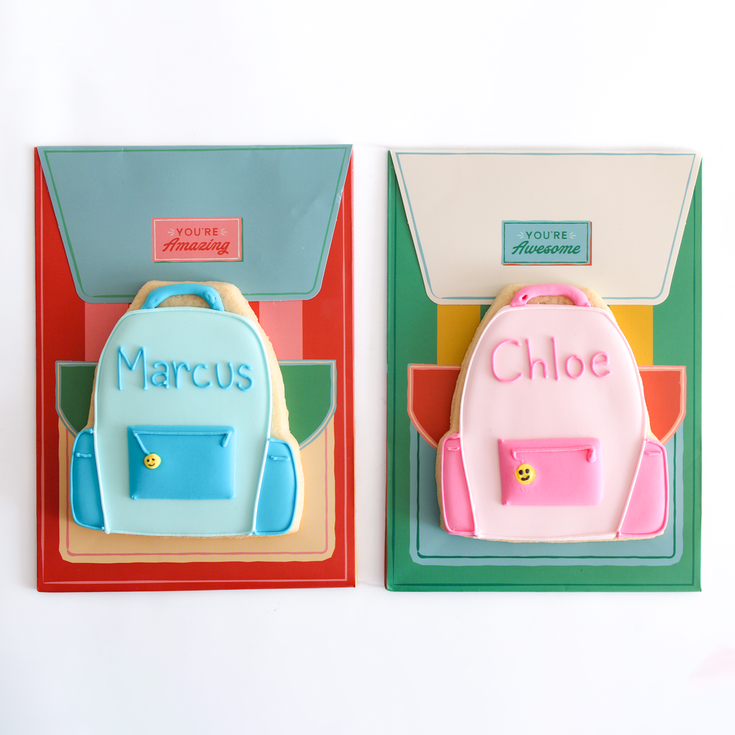 Personalized Backpack Sugar Cookies