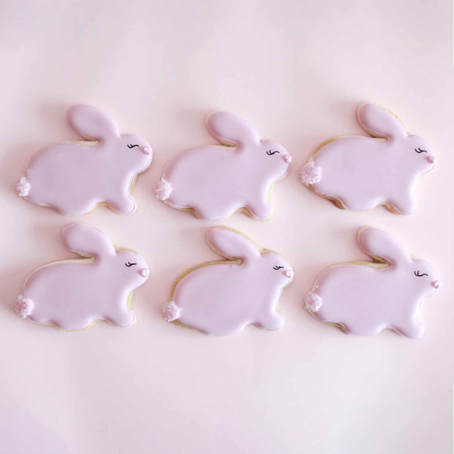 6 Bunny Sugar Cookies
