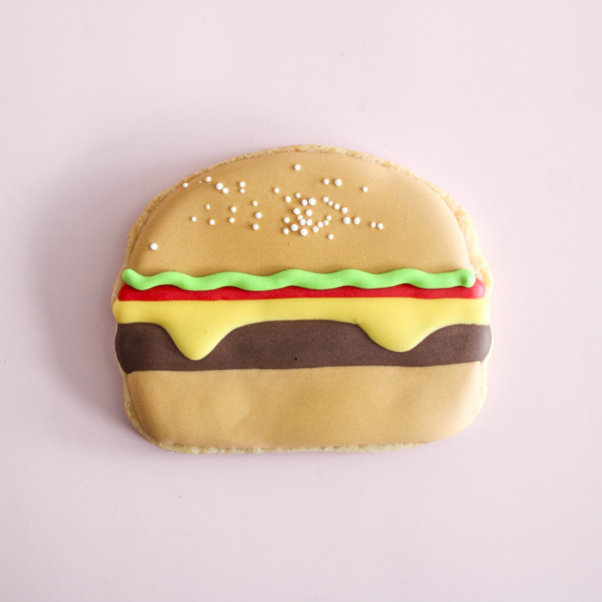 6 Hamburger Sugar Cookies