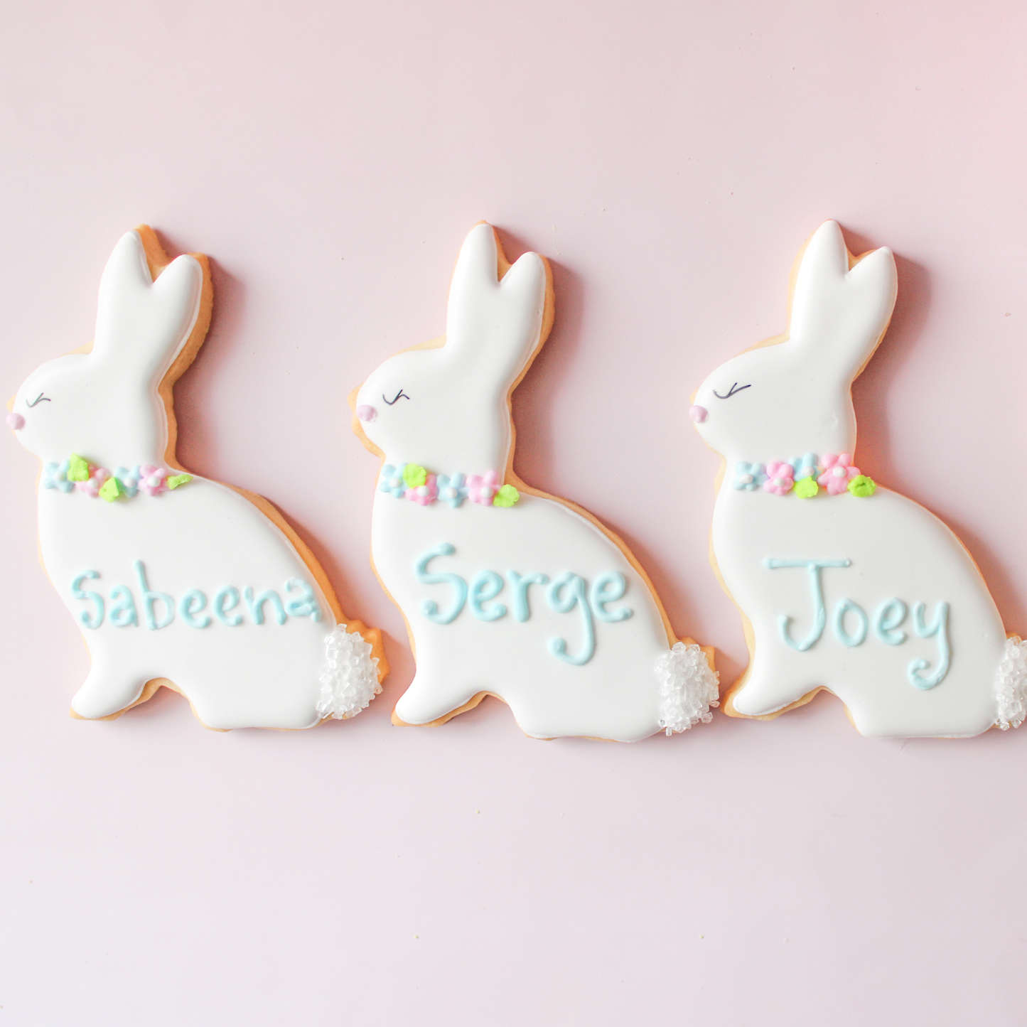 Personalized Bunny Sugar Cookies