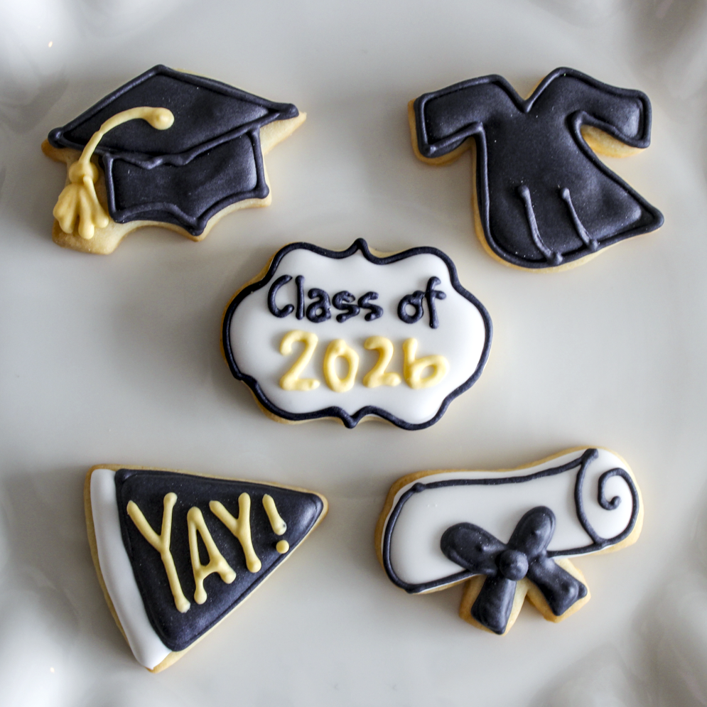 Mini Graduation Sugar Cookie Pack