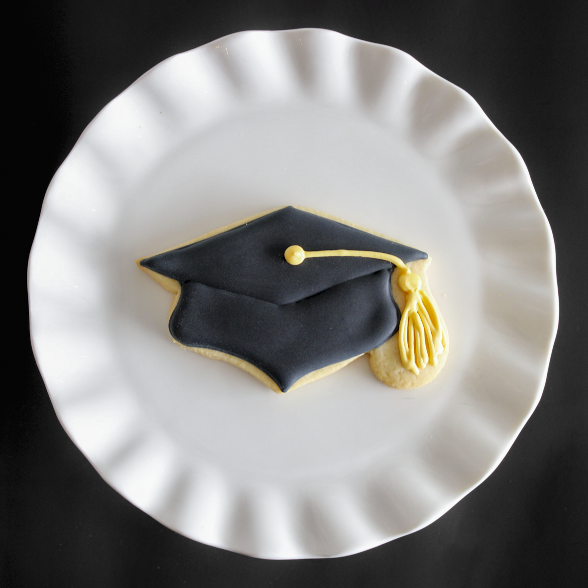 6 Grad Cap Sugar Cookies
