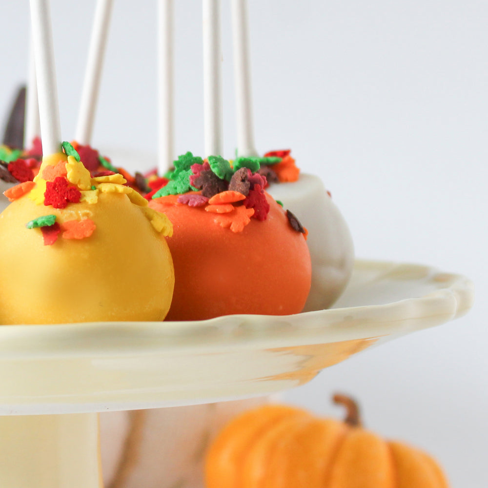 6 Fall Birthday Cake Pops