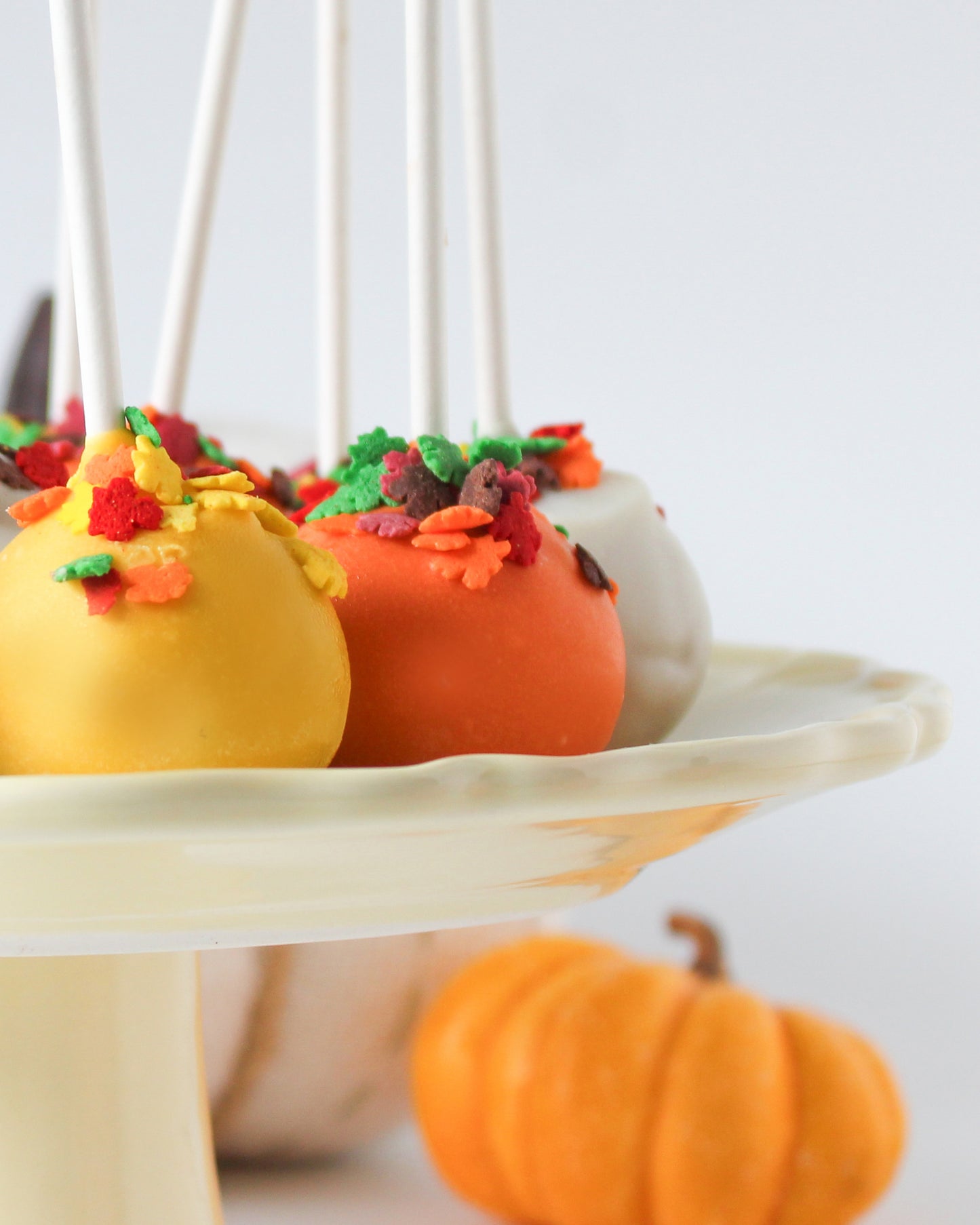 6 Fall Birthday Cake Pops