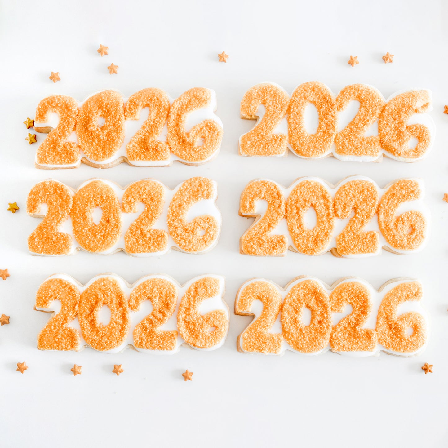 6 NYE 2026 Sugar Cookies