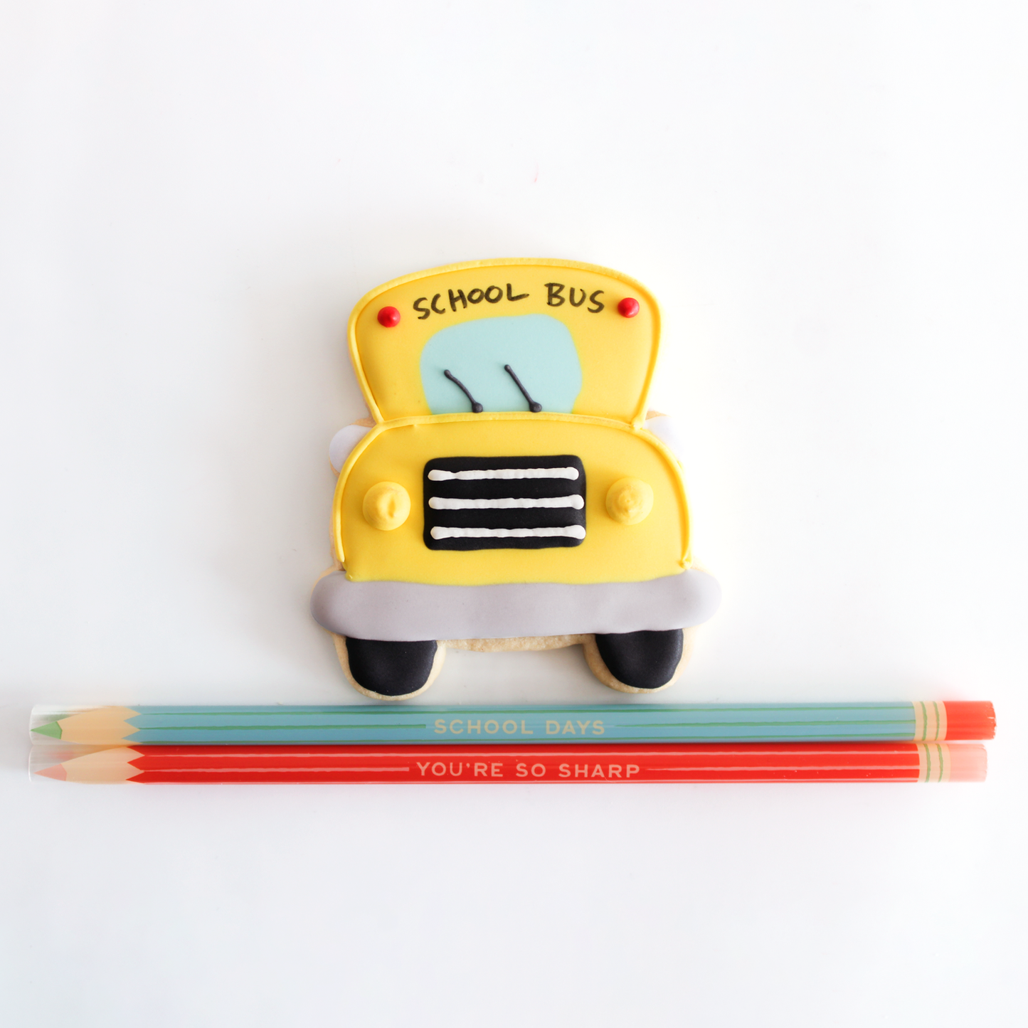 6 School Bus Sugar Cookies