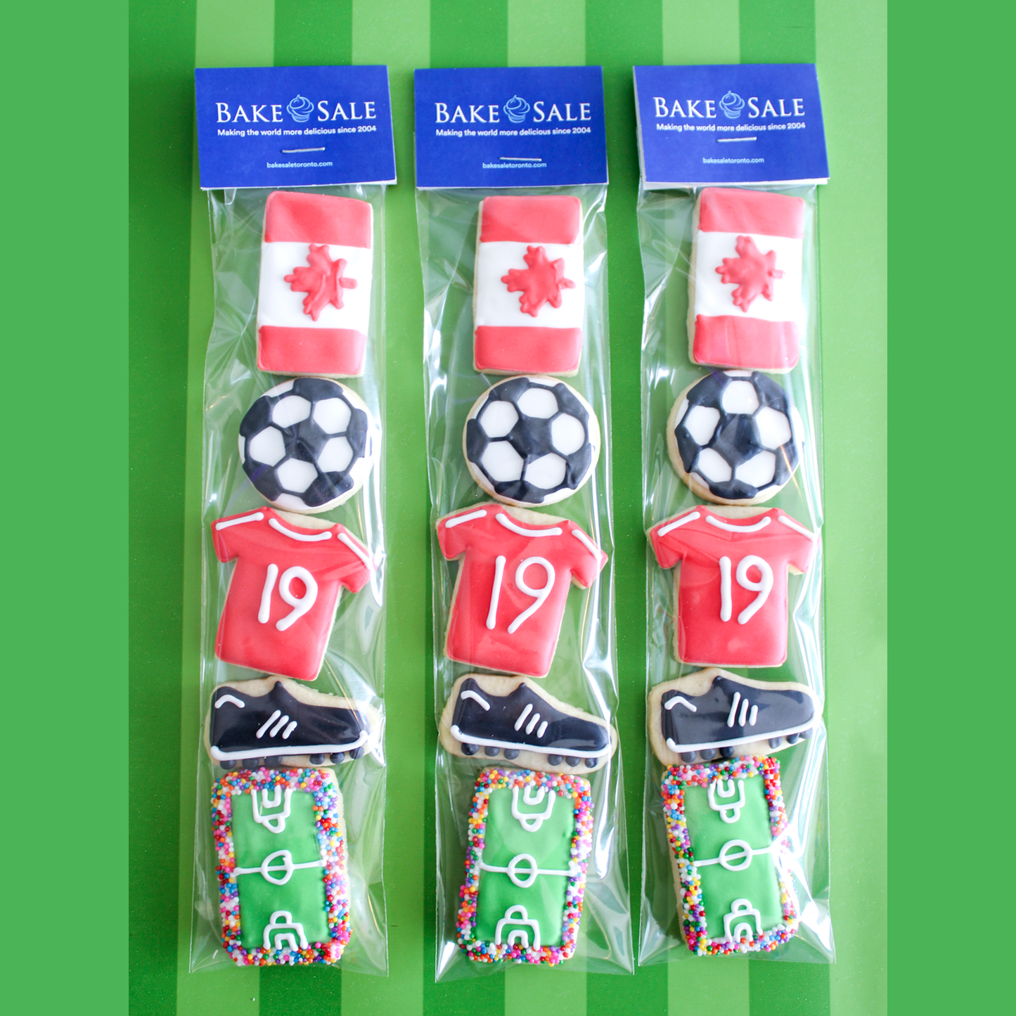 Buy Three & Save: Mini Soccer Sugar Cookie Pack
