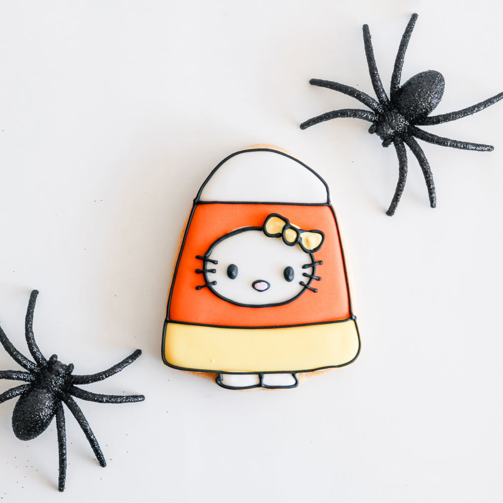 6 Hello Kitty Candy Corn Sugar Cookies