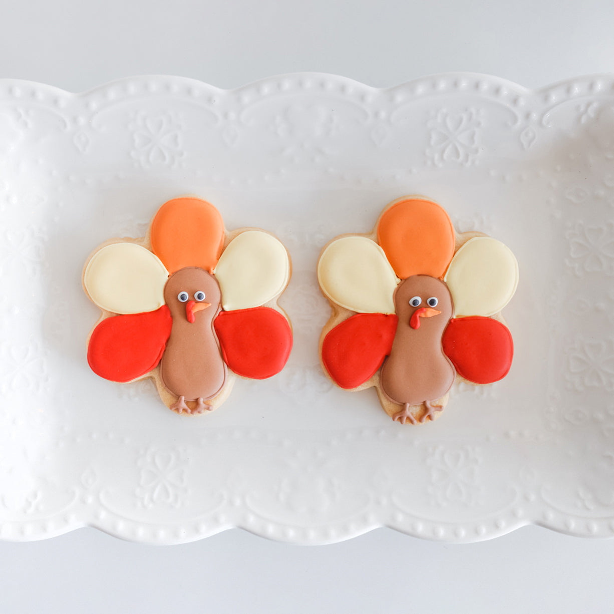 6 Turkey Sugar Cookies
