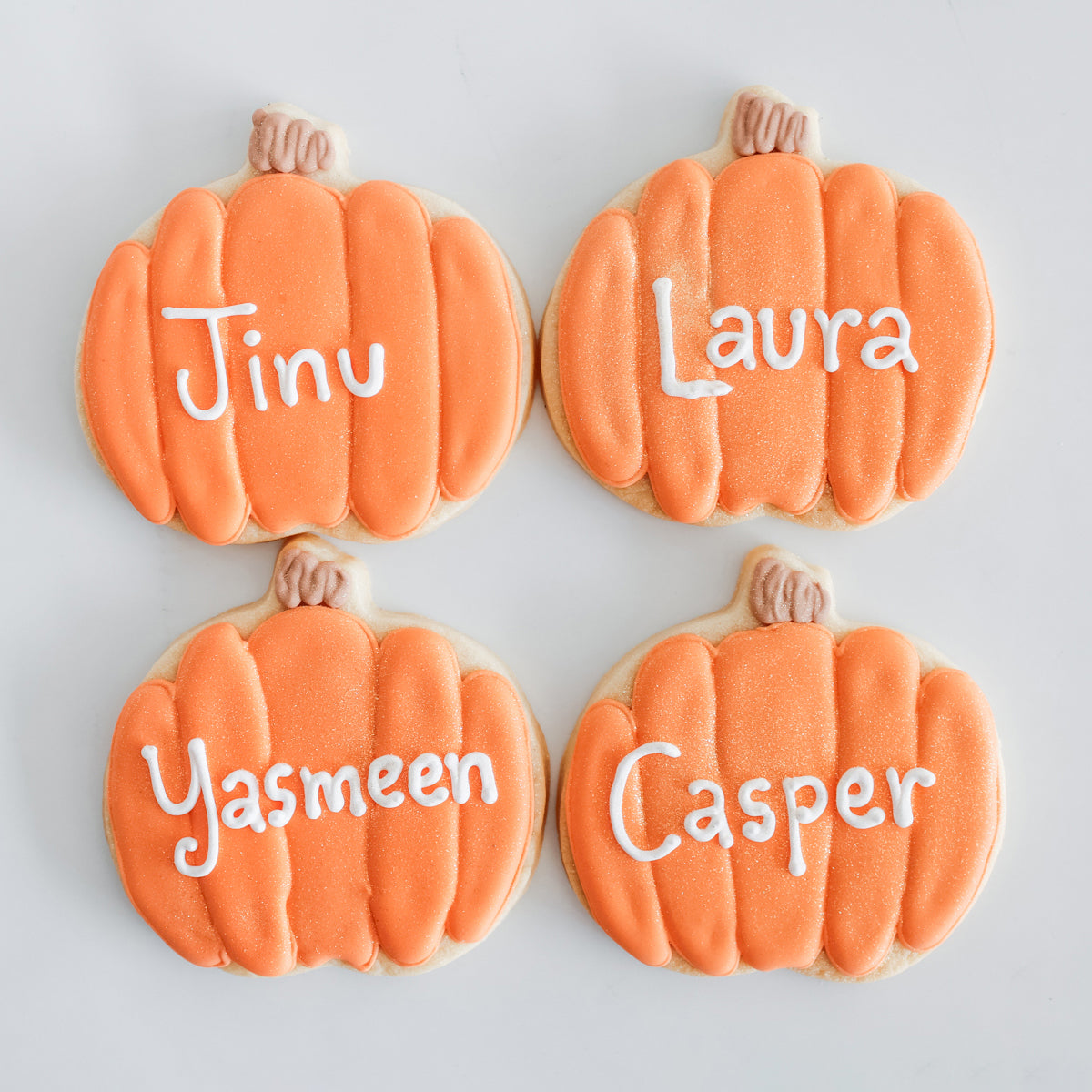 Personalized Pumpkin Sugar Cookies