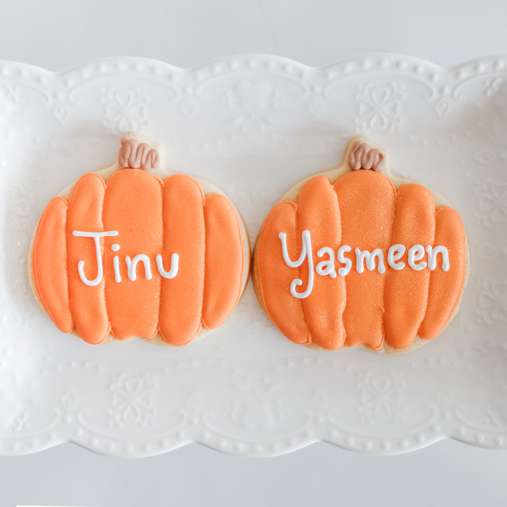 
                      
                        Personalized Pumpkin Sugar Cookies
                      
                    