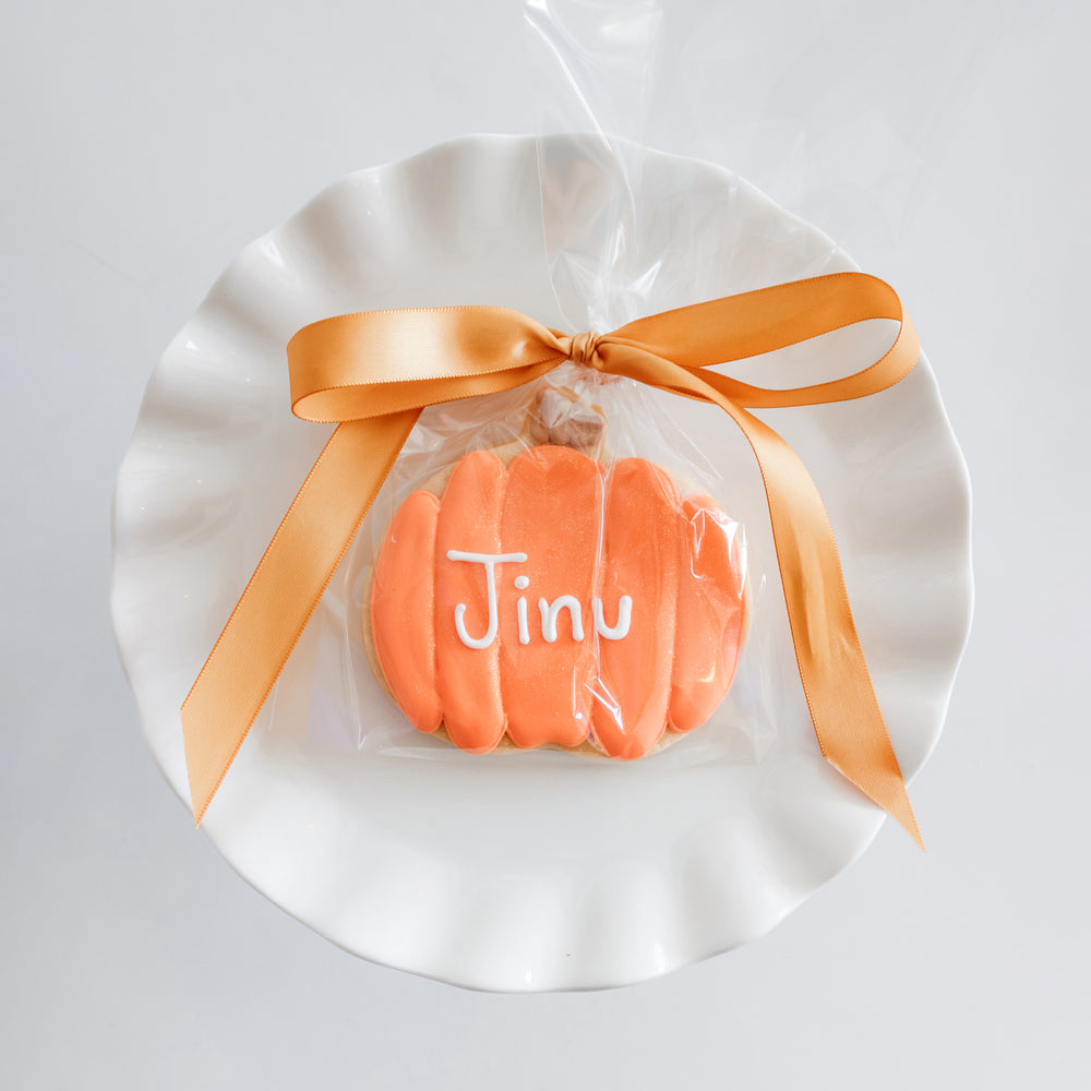 Personalized Pumpkin Sugar Cookies